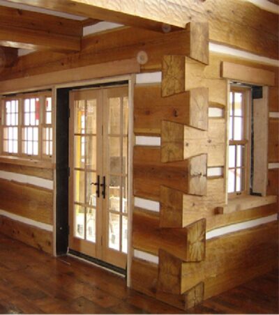dove tail log home construction