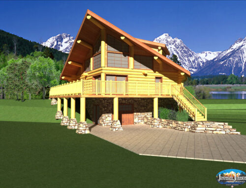 Second Spring 1 Bedroom Log Cabin Plan
