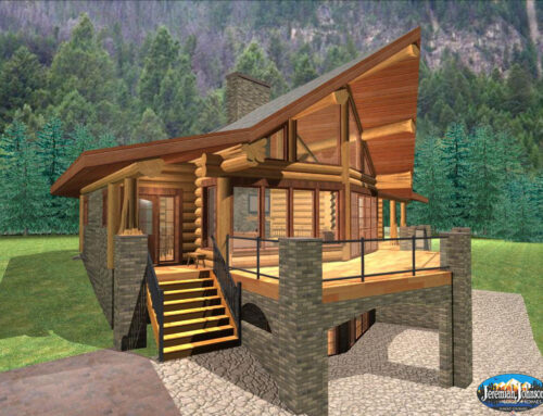 Kendall 2 Bedroom Log Cabin Plan