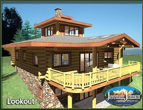 Lookout 2 Bedroom Log Cabin Plan