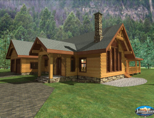Granite Falls 2 Bedroom Log Home Plan