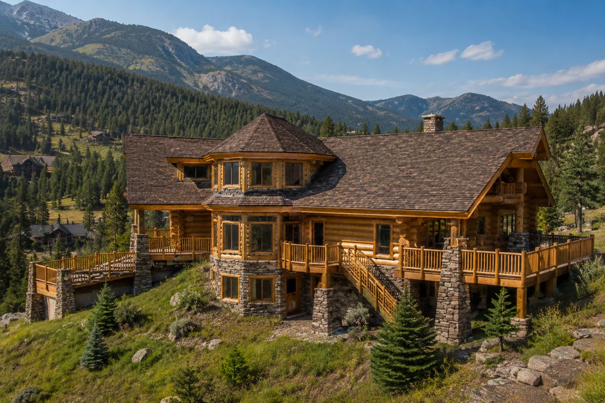 Sulphur Spring 4 Bedroom Log Home Illustration
